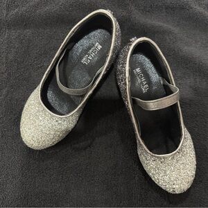 Michael Kors Glittery Silver Flats
